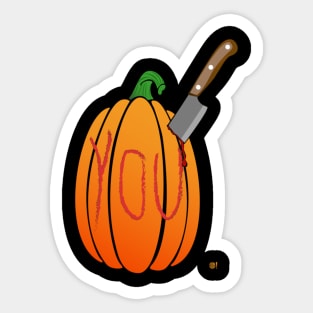 Pumpkin Head Sticker